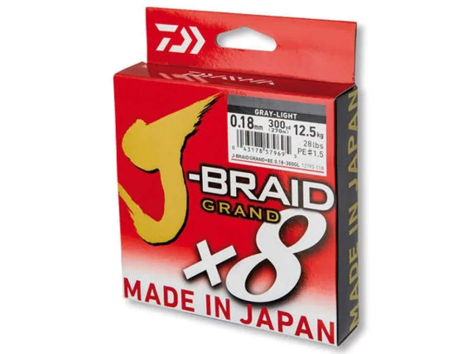 Daiwa J-Braid Grand X8 135m Chartreuse 0,06mm 5kg