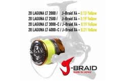 Daiwa 20 Laguna LT 2500 J-Braid 4 0,19mm Yellow