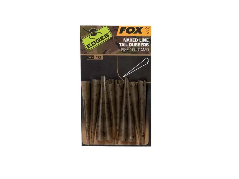 FOX Carp EDGES Camo Naked Line Tail Rubbers #10