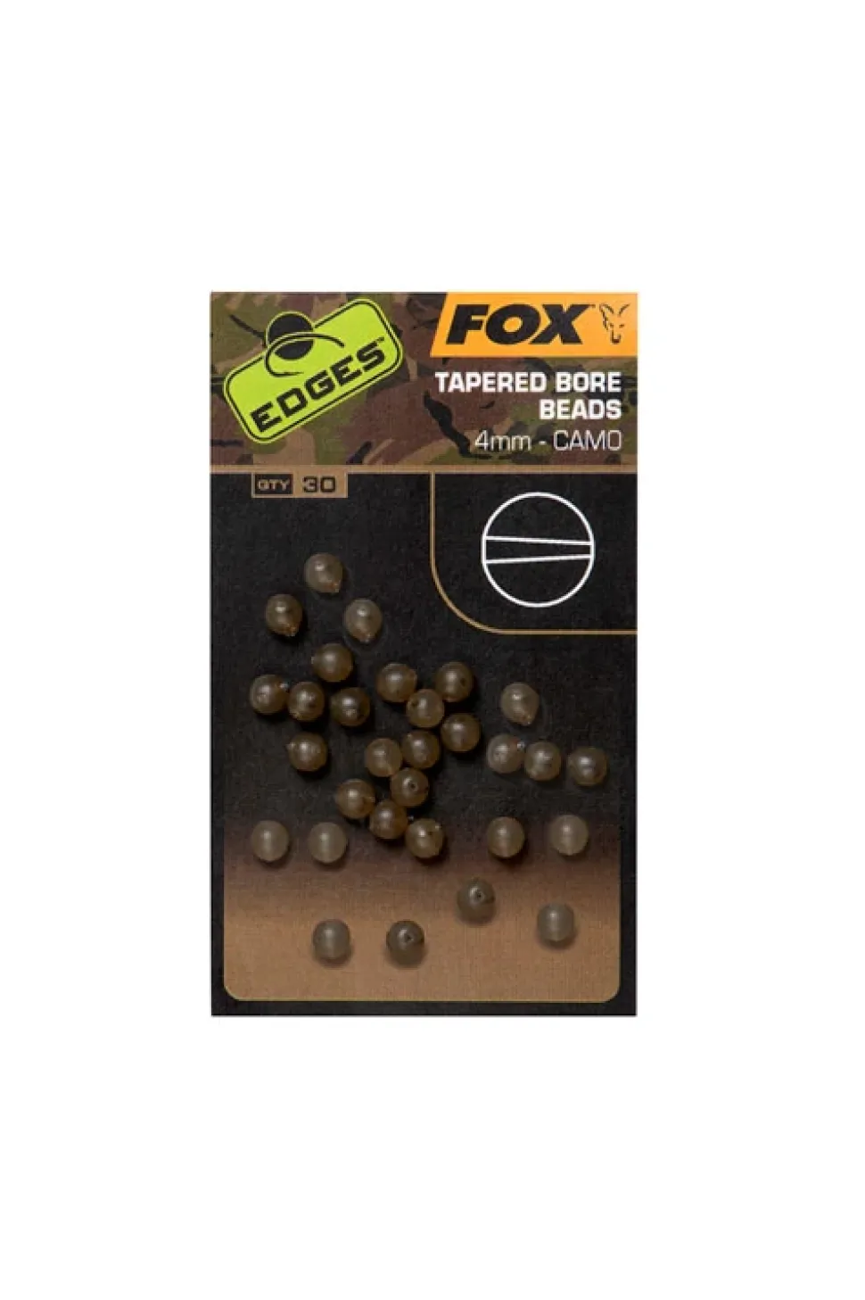 FOX Carp EDGES Camo Tapered Bore Bead 6mm