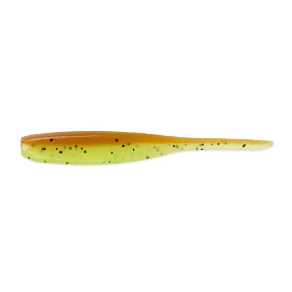 Keitech Shad Impact 2" Green Pumpkin Chartreuse