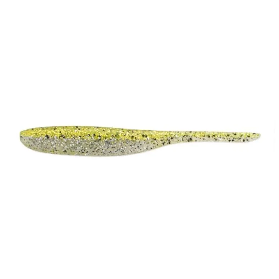 Keitech Shad Impact 2" Green Pumpkin Chartreuse
