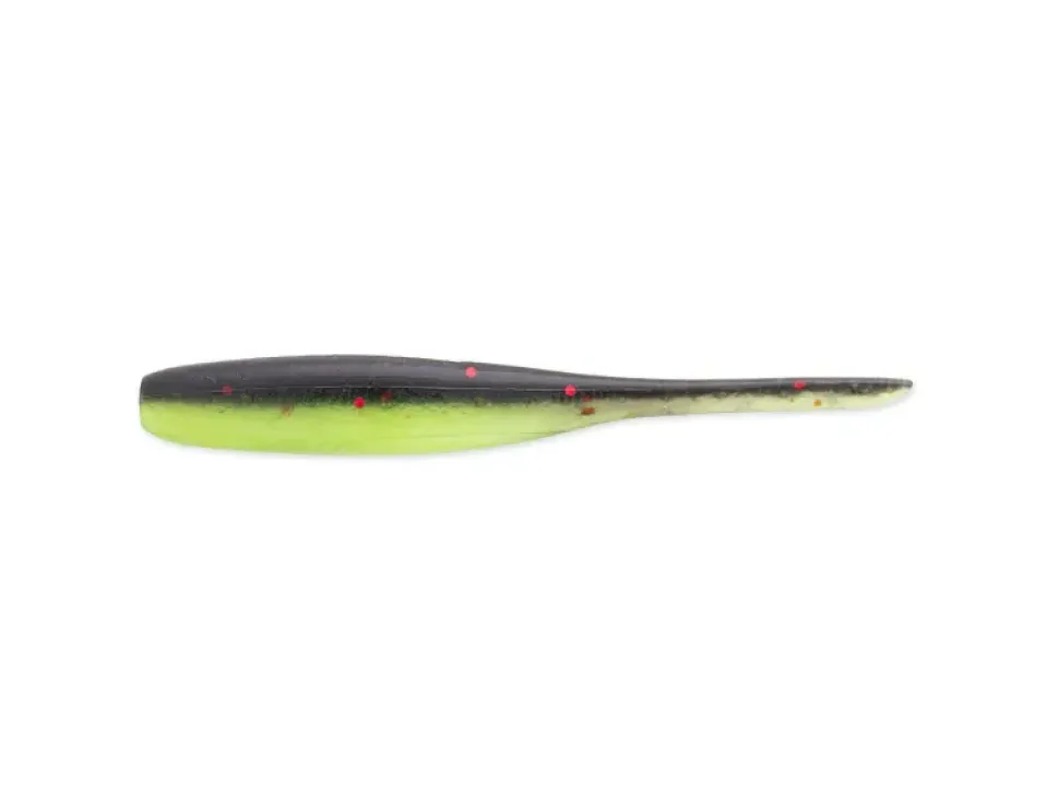 Keitech Shad Impact 2" Green Pumpkin Chartreuse