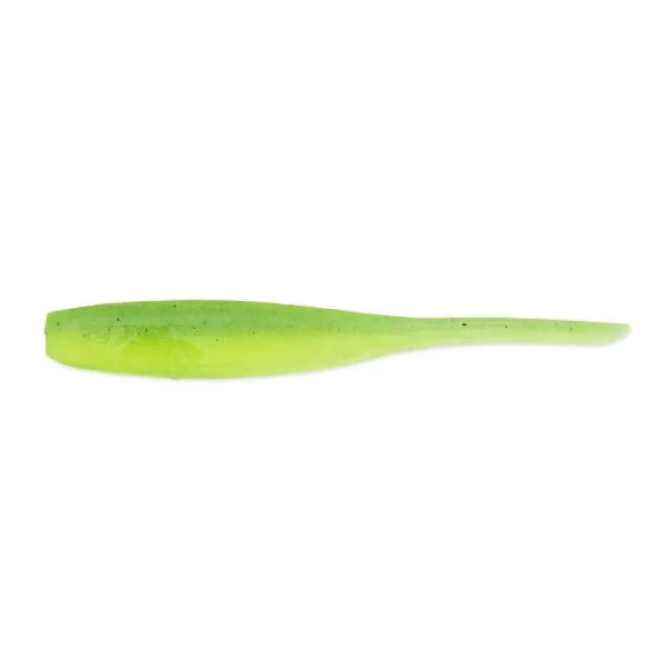 Keitech Shad Impact 2" Green Pumpkin Chartreuse