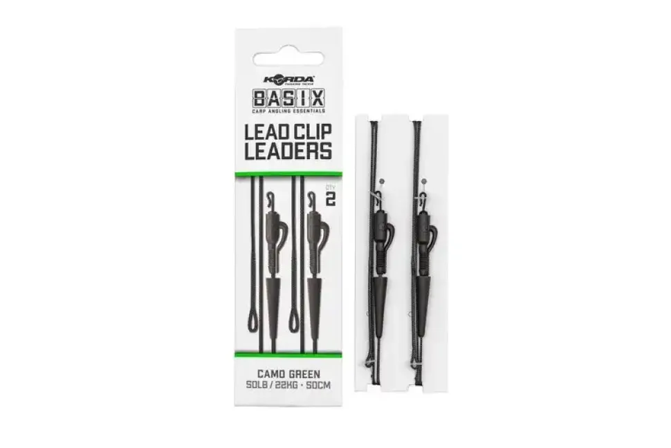 Korda Basix Lead Clip Leaders 50cm 48,5lb