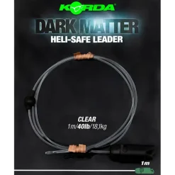 Korda Dark Matter Leader Heli Safe 100cm 40lb Weed