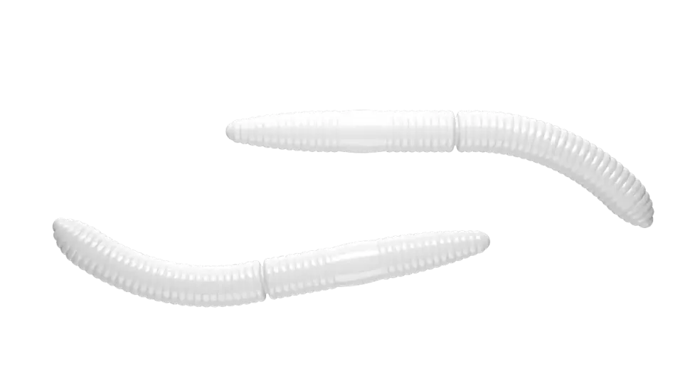 Libra Lures Fatty D'Worm 65 Cheese 6,5cm 001 - white
