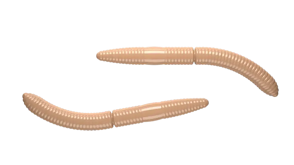 Libra Lures Fatty D'Worm 65 Cheese 6,5cm 001 - white