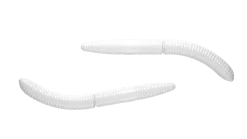 Libra Lures Fatty D'Worm 75 Cheese 7,5cm 001 - white