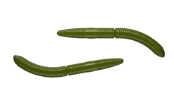 Libra Lures Fatty D'Worm 75 Cheese 7,5cm 001 - white