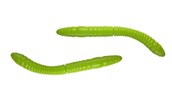 Libra Lures Fatty D'Worm Tournament 55 Cheese 5,5cm 000 - glow uv green