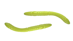 Libra Lures Fatty D'Worm Tournament 55 Cheese 5,5cm 000 - glow uv green