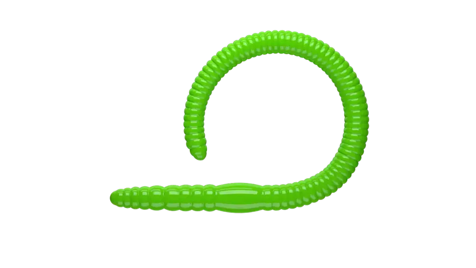 Libra Lures Flex Worm 95 Cheese 9,5cm 000 - glow uv green