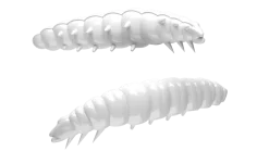 Libra Lures Larva 30 Knoblauch 3cm 001 - white