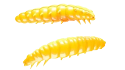 Libra Lures Larva 30 Knoblauch 3cm 001 - white