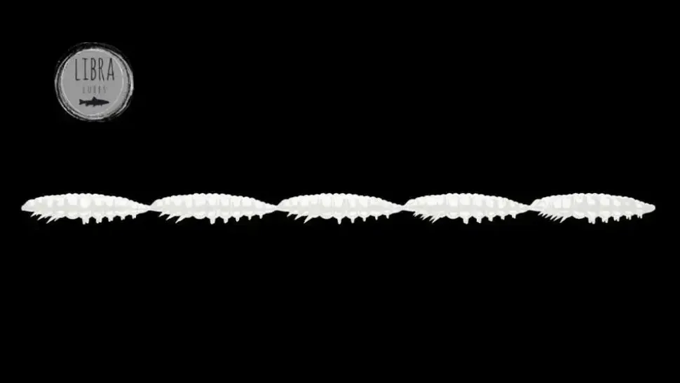 Libra Lures Larva Multi 25 -5x5 Cheese 2,5cm 001 - white
