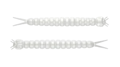 Libra Lures Slight Worm 38 Cheese 3,8cm 001 - white
