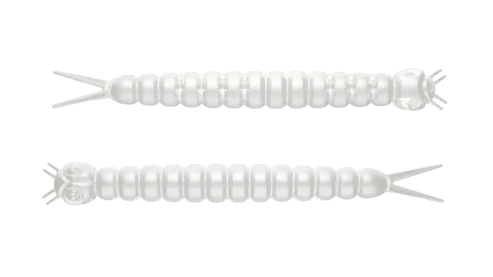 Libra Lures Slight Worm 38 Cheese 3,8cm 001 - white