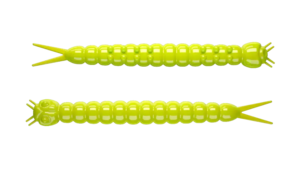 Libra Lures Slight Worm 38 Cheese 3,8cm 001 - white