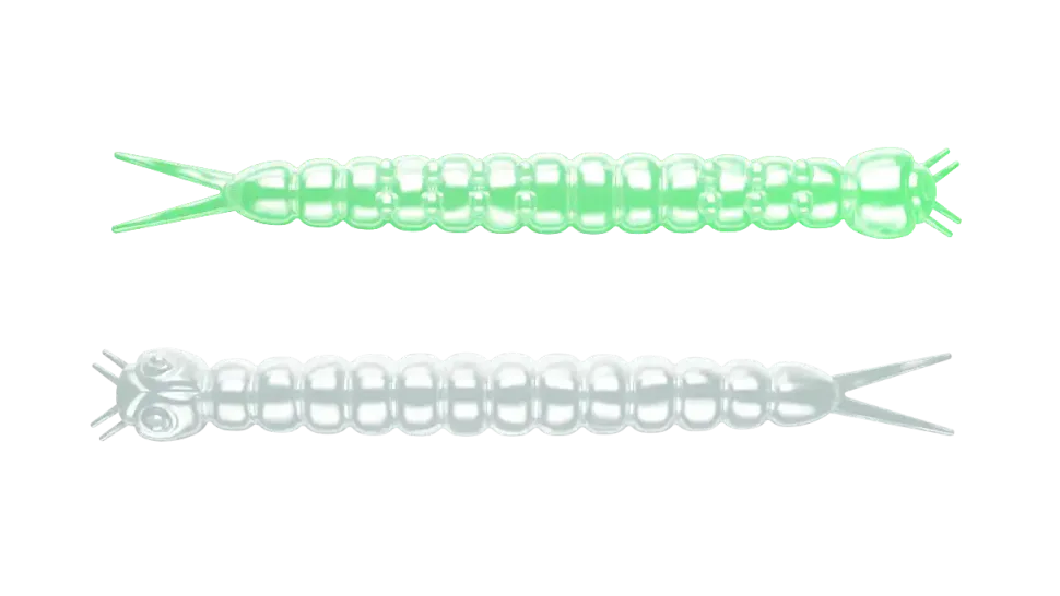 Libra Lures Slight Worm 38 Cheese 3,8cm 001 - white