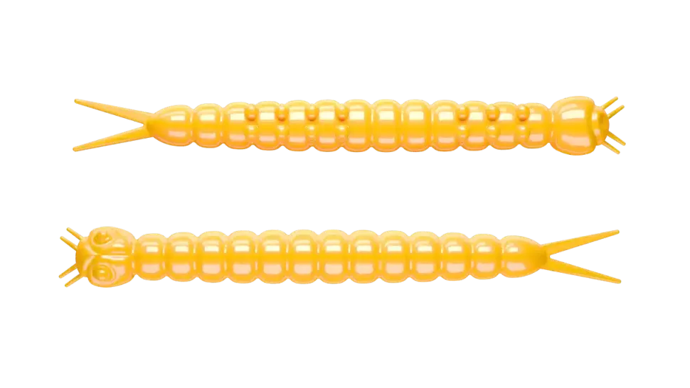 Libra Lures Slight Worm 38 Cheese 3,8cm 001 - white