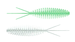 Libra Lures Turbo Worm 56 Cheese 5,6cm 000 - glow uv green