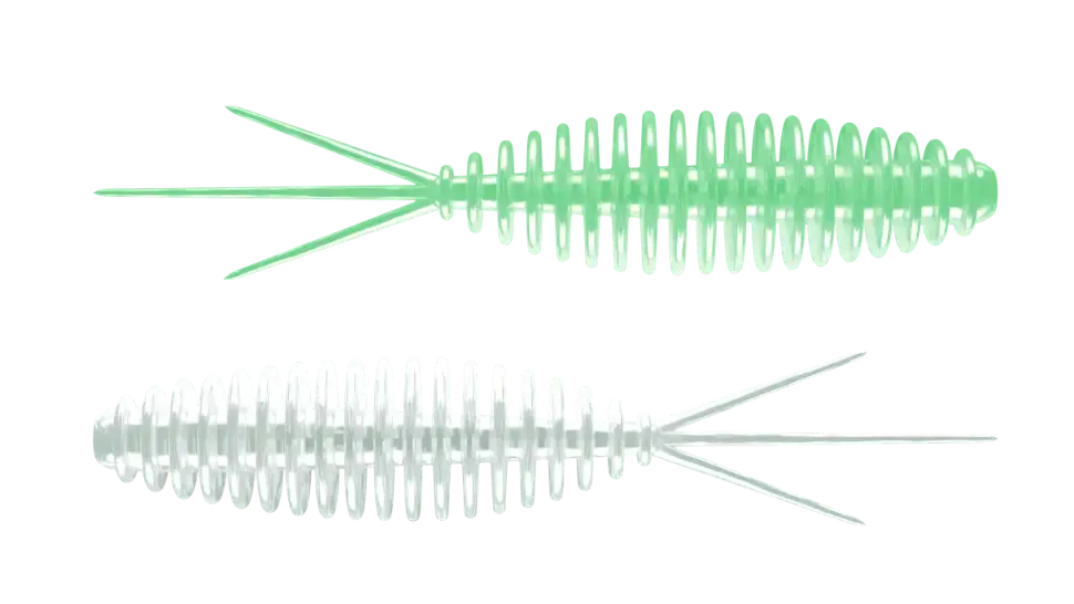 Libra Lures Turbo Worm 56 Cheese 5,6cm 000 - glow uv green