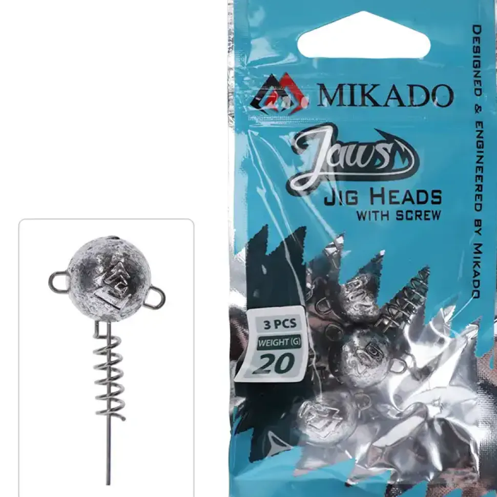 Mikado Einschraub Jig Kopf 10g Silber