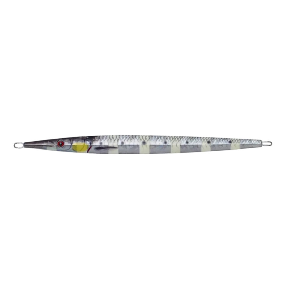 Savage Gear 3D Needle Jig 20cm 100g Glow Zebra PHP