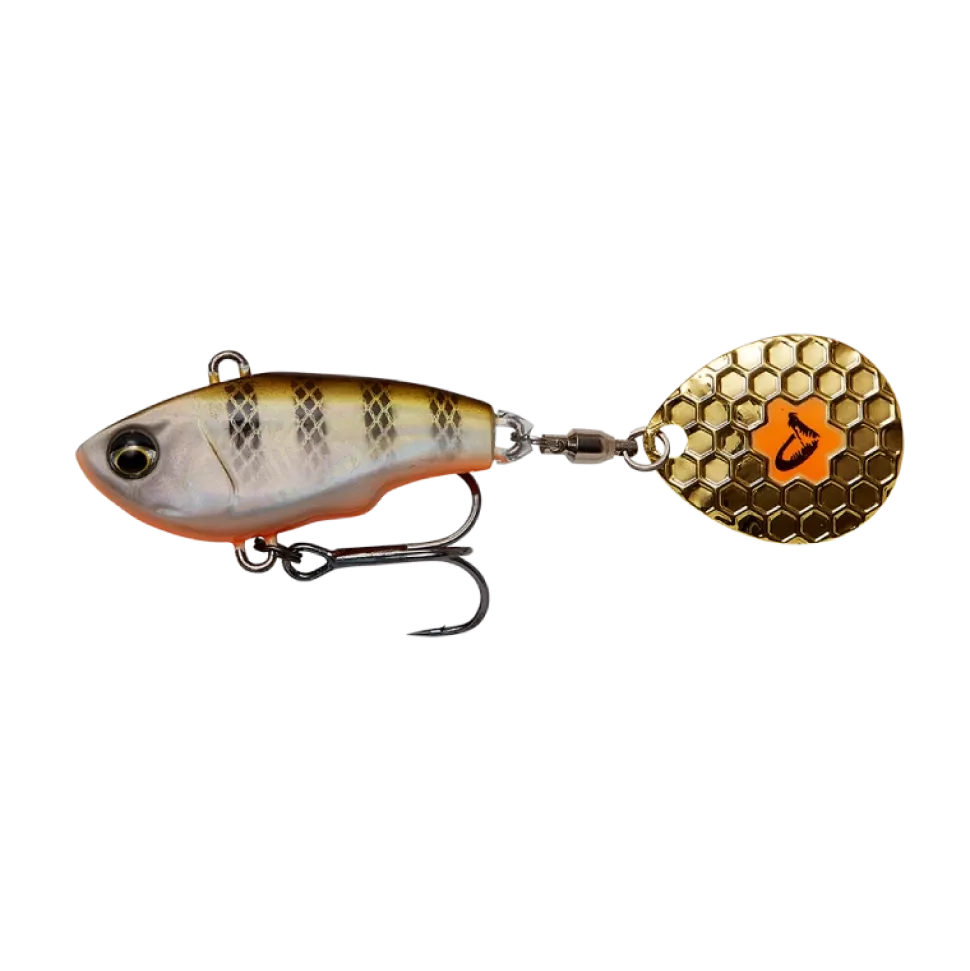 Savage Gear Fat Tail Spin 24g White Silver