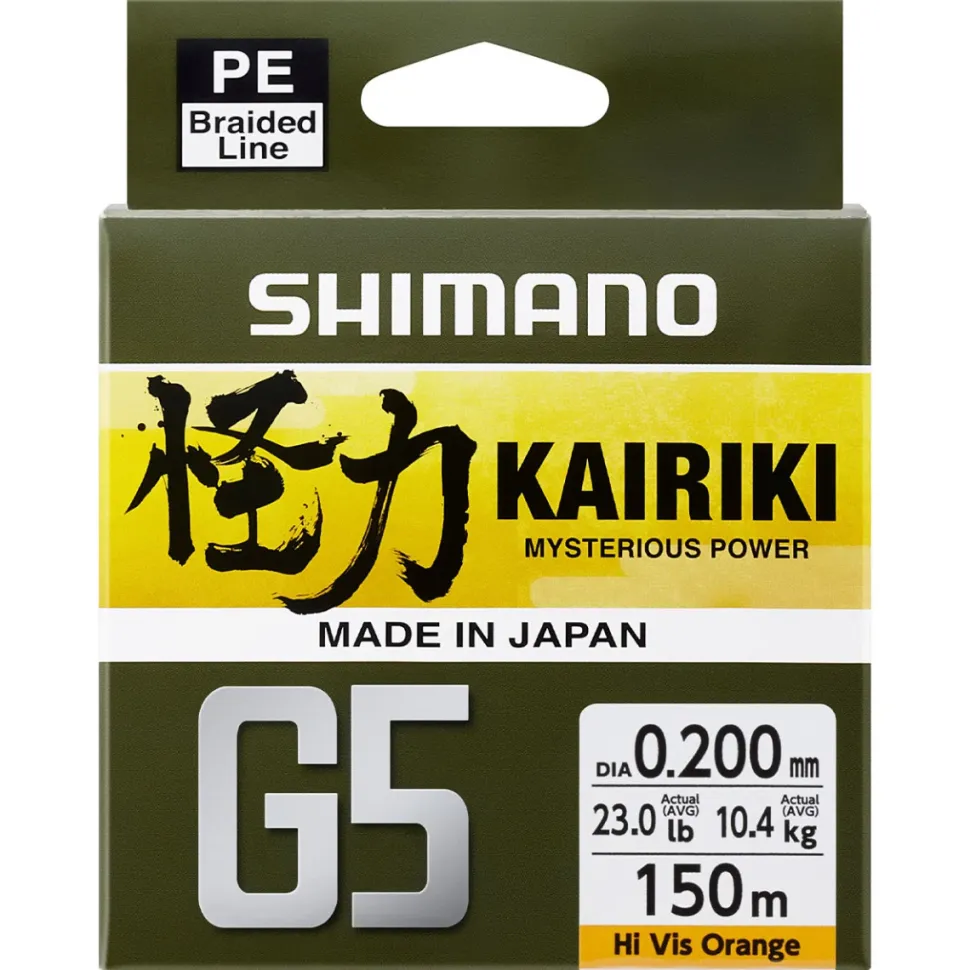 Shimano Kairiki G5 150m Hi Vis Orange 0,13mm 4,1kg