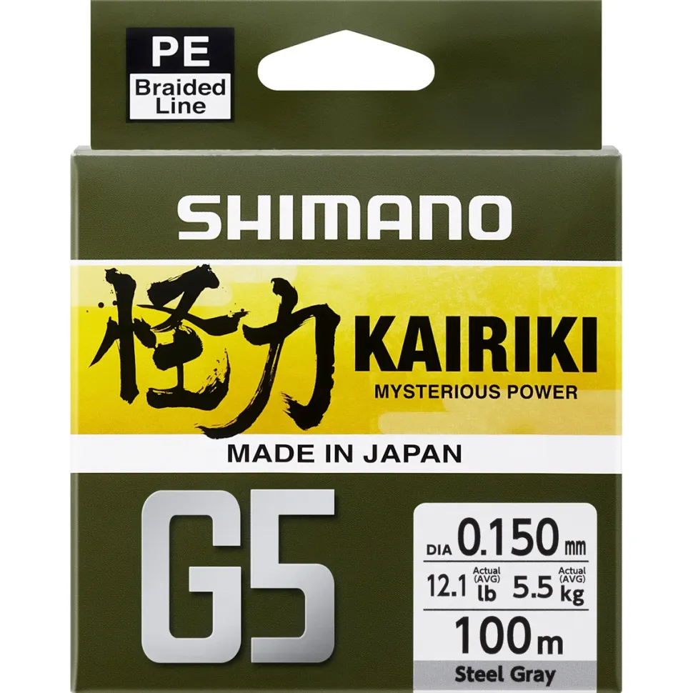 Shimano Kairiki G5 150m Steel Gray 0,13mm 4,1kg