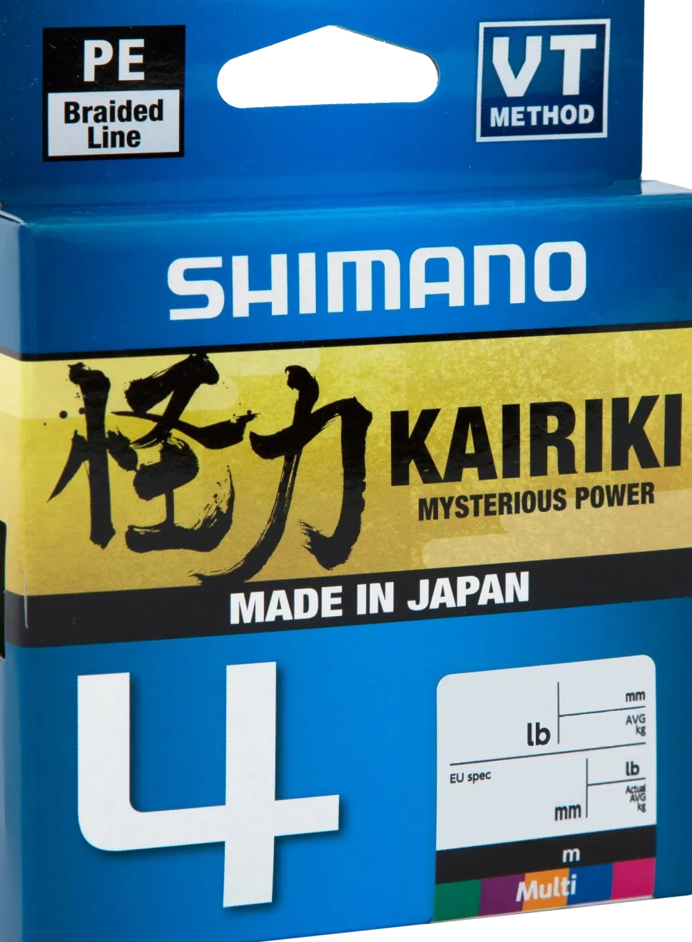 Shimano Kairiki 4 300m Multicolor 0,06mm 4,4kg