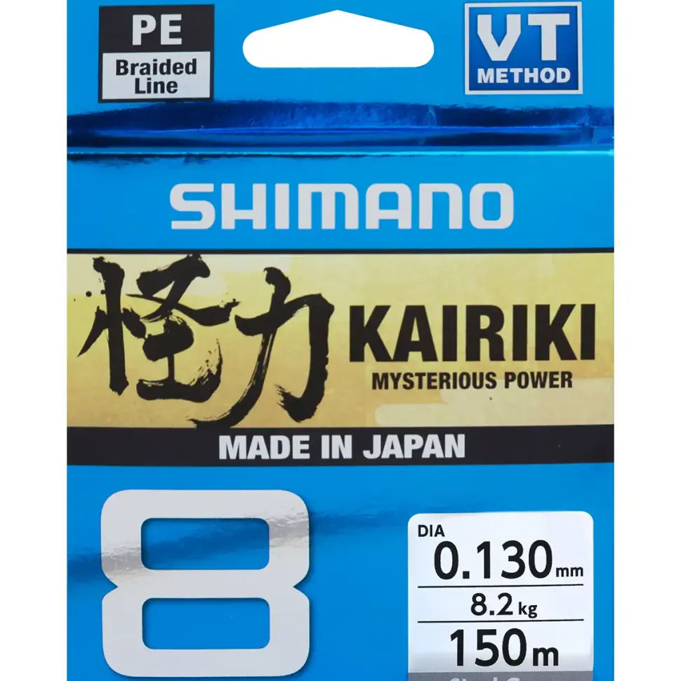 Shimano Kairiki 8 150m Steel Gray 0,19mm 12kg