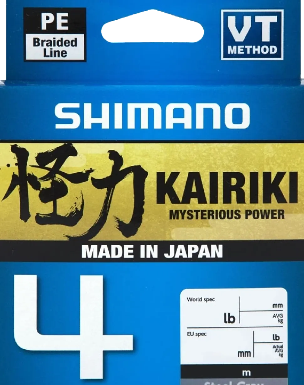 Shimano Kairiki 4 300m Steel Gray 0,10mm 6,8kg
