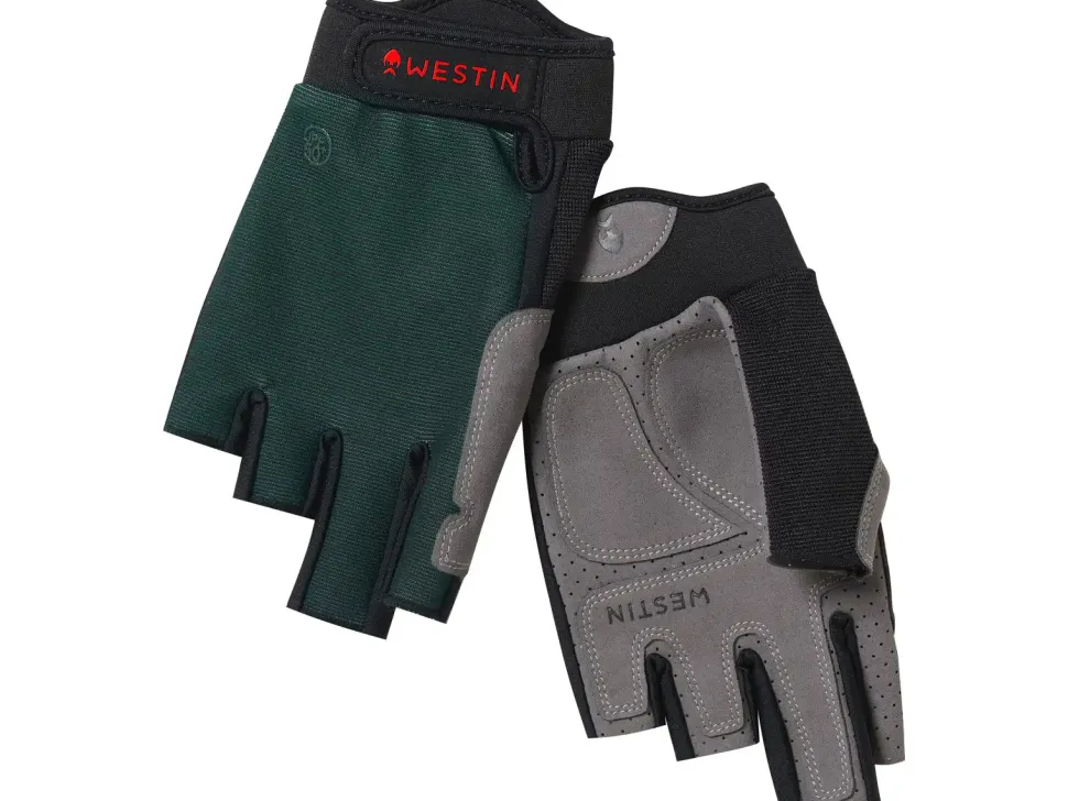 Westin Drip UPF Half Finger Glove #M Petrol Blue